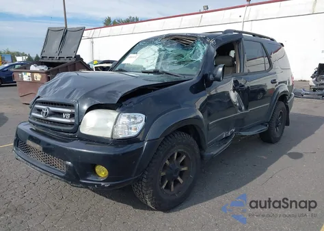 2001 Toyota Sequoia Limited V8 from USA, damaged, VIN 5TDBT48A11S043894